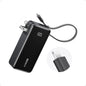 ANKER Nano 3-in-1 Power Bank, Foldable AC Plug, 10,000mAh, 30W Two-Way Fast Charging, Built-in Lightning Cable (Not for iPhone 16/15 Series), Compatible with iPhone 14 Series, AirPods, and More