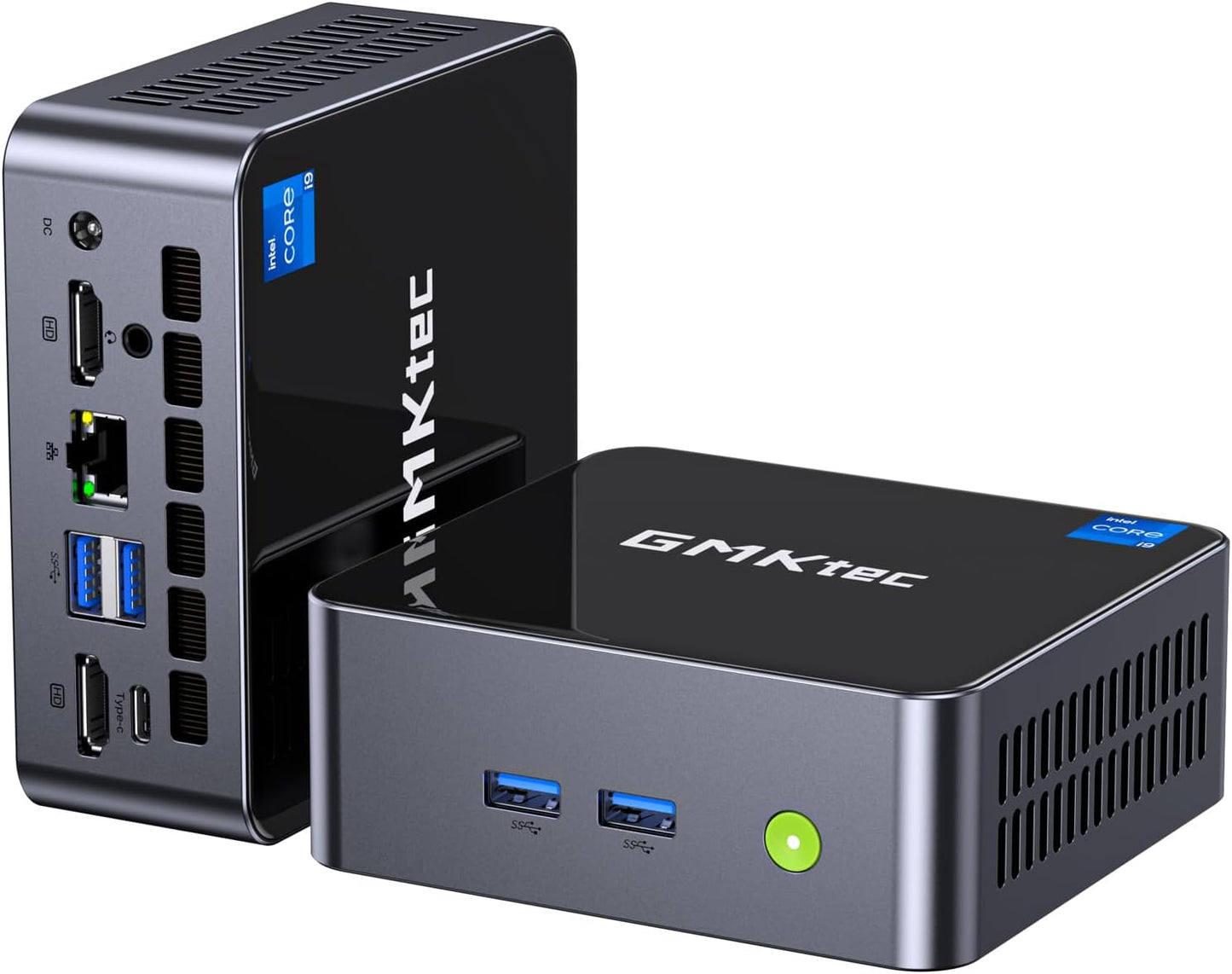 GMKtec Mini PC Intel Core i9 12900HK(14C/20T 5.0 GHz) W11 Pro, Desktop Computer 32GB DDR4 RAM+1TB NVMe SSD, Triple 4K Display, WiFi 6, BT5.2, USB-C M3 Plus
