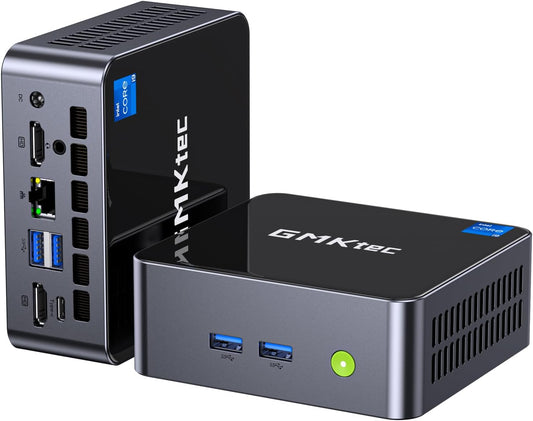 GMKtec Mini PC Intel Core i9 12900HK(14C/20T 5.0 GHz) W11 Pro, Desktop Computer 32GB DDR4 RAM+1TB NVMe SSD, Triple 4K Display, WiFi 6, BT5.2, USB-C M3 Plus