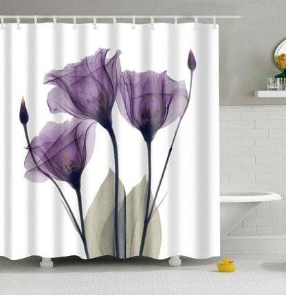 Mantto Canadian Smoky Mountain Cliff Outdoor Idyllic Photo Art Shower Curtain, National Parks Home Decor Curtain, Waterproof Polyester Fabric Bathroom Shower Curtain with Hooks 72" x 72"