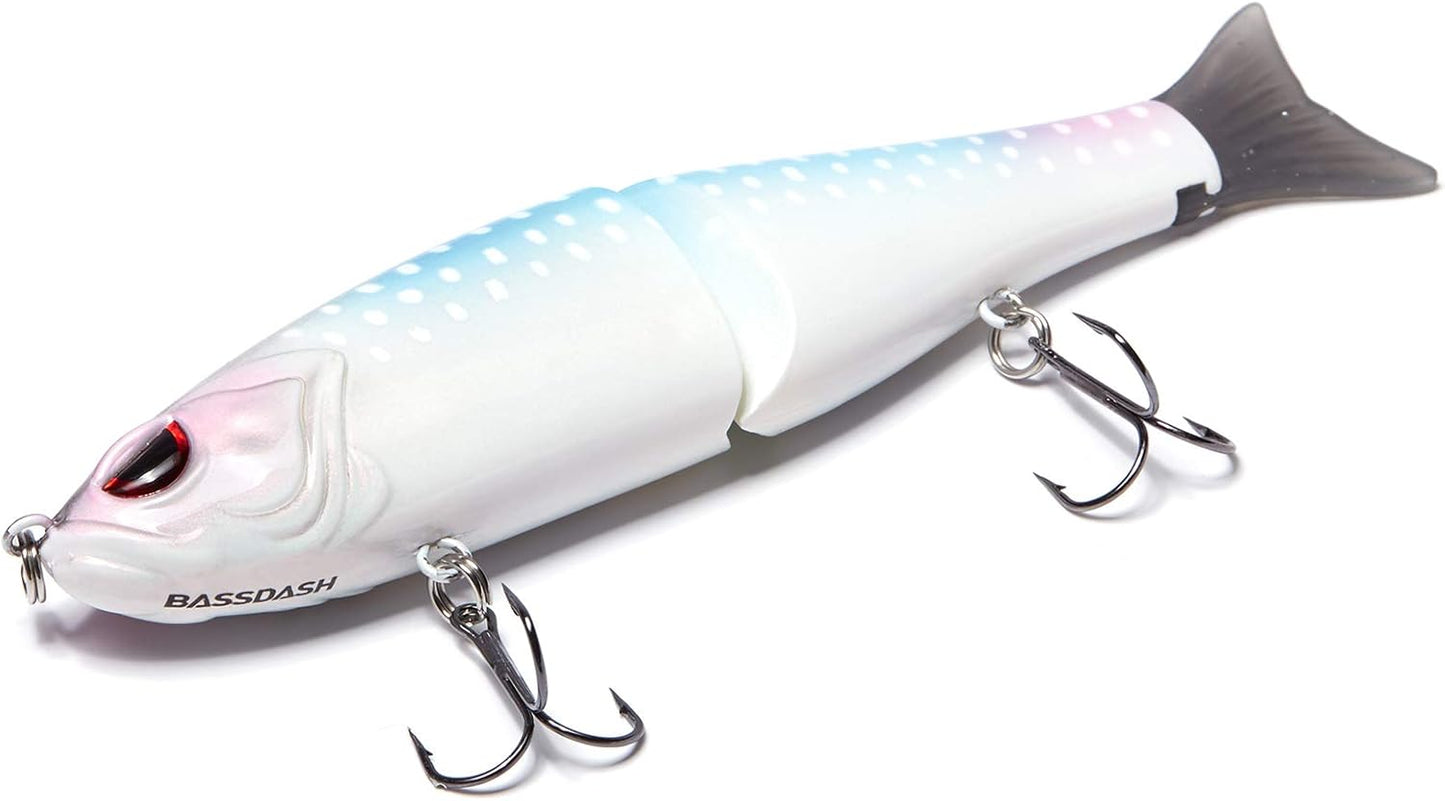 Bassdash SwimShad Glide Baits Jointed Swimbait Bass Pike Salmon Trout Muskie Fishing Lure