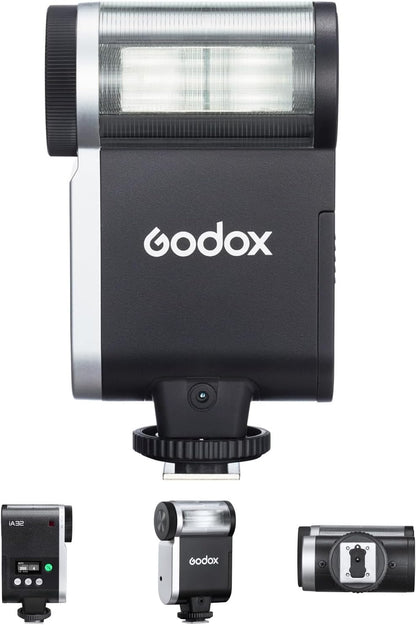 Godox iM20 Mini Flash On-Camera Speedlite with 5 Power Levels, 3s Recycle Time, 440 Full Power Flashes, Built-in Battery Replacement for Canon Nikon Sony Mirrorless Cameras