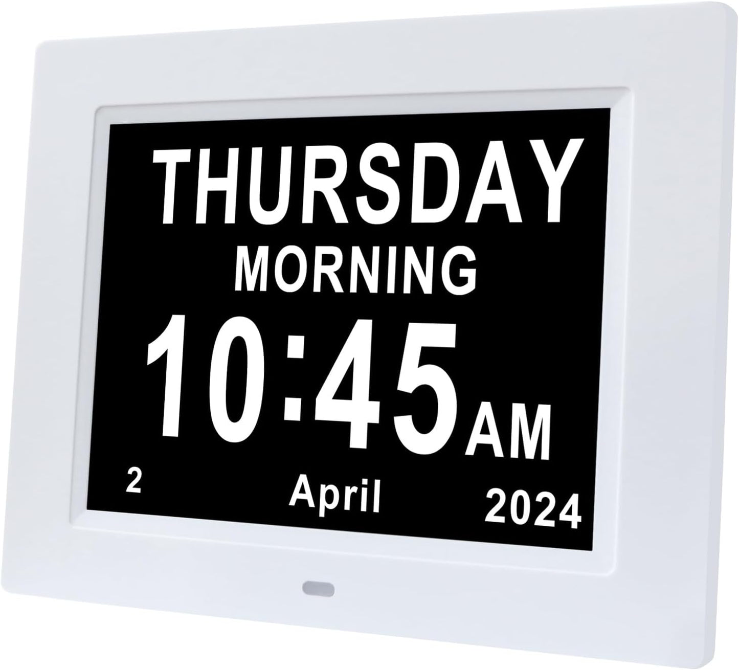 [2025 Newest] Digital Day Calendar Clocks 3 Medicine Reminders Extra Large 8 Inch Non-Abbreviated Day Date Month Dementia Senior Clock for Eldarly Memory Loss Vision Impaired Clock
