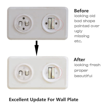 Taezn 6-32 Wall Plate Screws, 100 Packs White Outlet Screws 4 Length Sizes Perfect Replacement for Light Switch, Switch Plate and Wall Outlet Cover