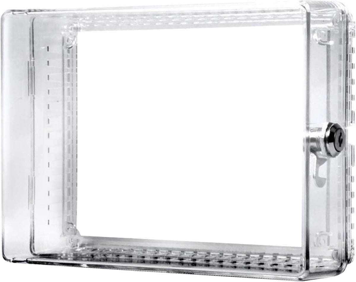 TayMac Plastic Thermostat Cover, Large, Includes Tumbler Lock, Clear