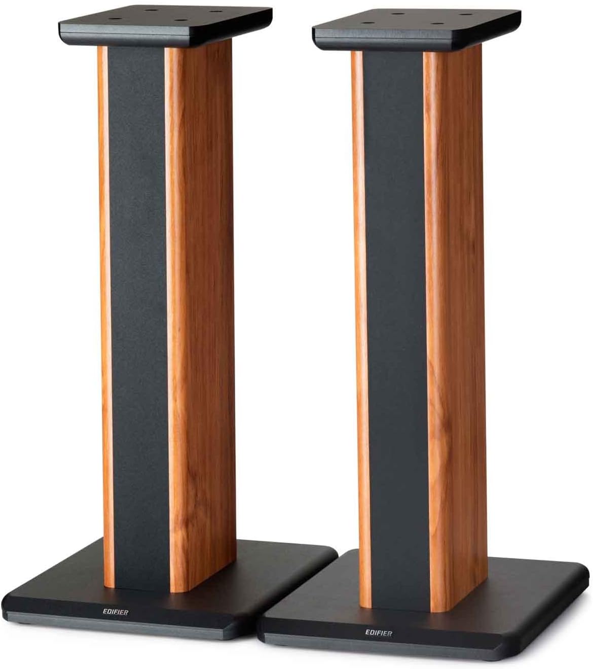 Edifier SS02 25.6 inch Wood Grain Speaker Stands for S1000DB / S2000PRO/ S1000MKII Hollowed Stands for Optional Sand Filling Tuning - Pair