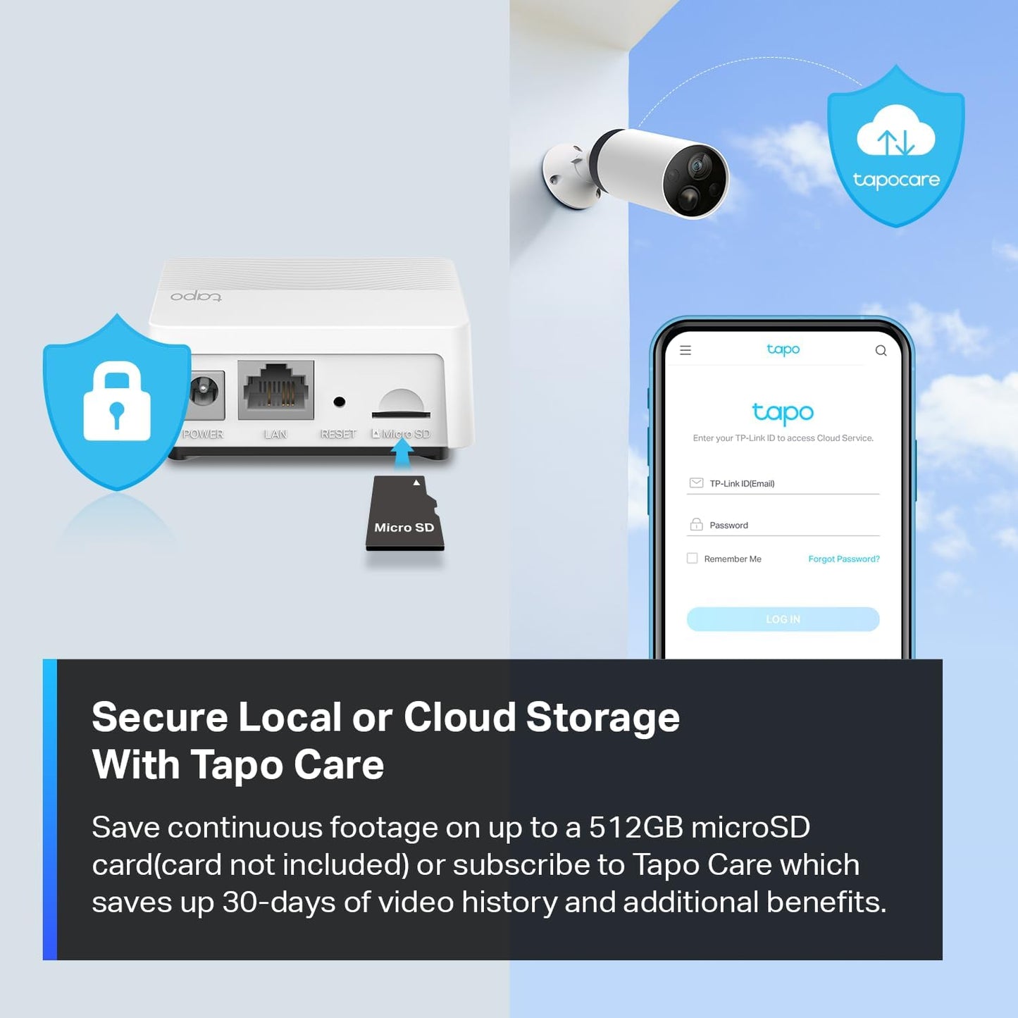 TP-Link Tapo 2K Indoor Home Security WiFi Camera, Up to 30ft Night Vision, Privacy Mode, Sound & Light Alarm, Up to 512 GB microSD Card Slot, Two-Way Audio, Works w/Alexa and Google (Tapo C110)