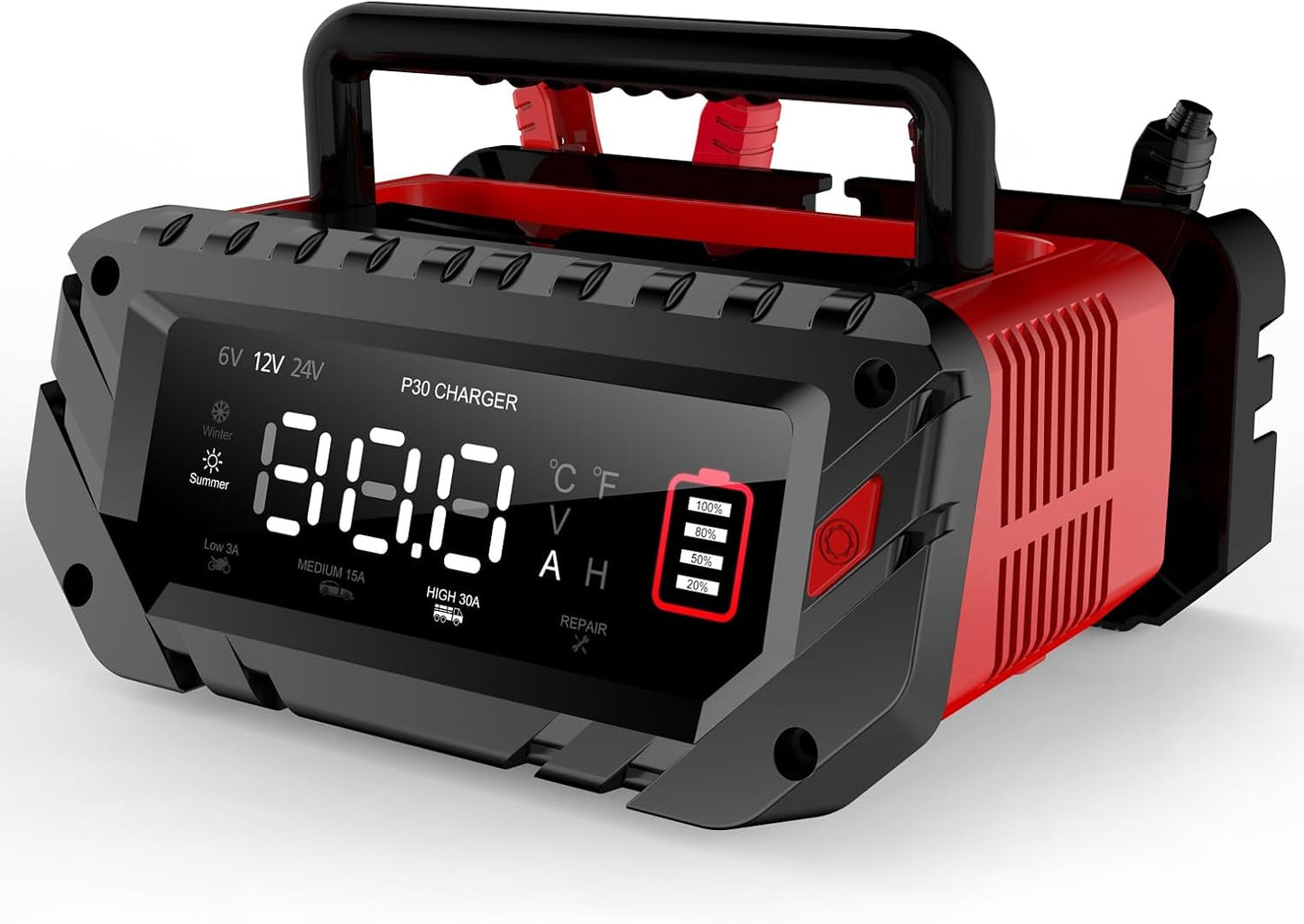 Lithium Lifepo4 Battery Charger,12V 24V Fully Automatic Car Battery Charger, 12 Volt-20A, 24 Volt-10A Trickle Charger maintainer, AGM Deep Cycle Battery Charger