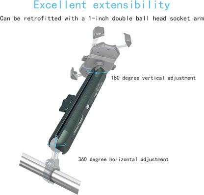 YIMINGYINUO Double Socket Arm Compatible with RAM Mounts B Size 1" Ball Components for Bike/Motorcycle/ATV Phone Mount, Emeralds (Short Arm)