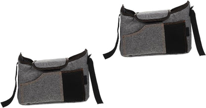 Yardwe 2pcs Stroller Hanging Pouch Diaper Holder Organizer Supplies Stroller Holder Diaper Bag