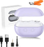 Yosody Nail Clipper, Fanyil Easyclip Smart Nail Clipper, Yosody EasyClip Electric Nails Clippers for Senior, with LED Light & Nails Scraps Storage & Polishing (Purple)