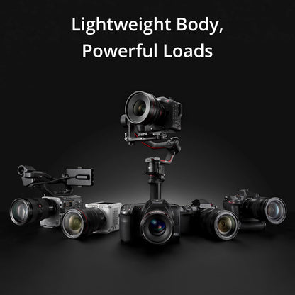 DJI RS 3 Mini, 3-Axis Gimbal Stabilizer for Cameras Canon/Sony/Panasonic/Nikon/Fujifilm, 2 kg (4.4 lbs) Tested Payload, Camera Stabilizer, Camera Gimbal with Native Vertical Shooting