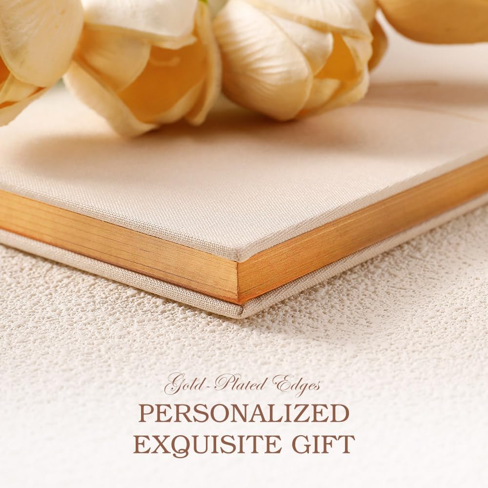 Wedding Guest Book,10 * 8in Guest Book for Wedding Receptions, Baby Shower, Funeral, Birthdays, and Celebration Events, 100Pages Polaroid Guest Book Wedding Decorations 2 Stickers and a Pen