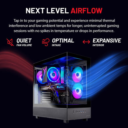 Skytech Shadow Gaming PC, Intel i5 13400F 2.5 GHz (4.6GHz Turbo Boost), NVIDIA RTX 4060 8GB GDDR6X, 1TB NVME, 32GB DDR5 RAM 5200 RGB, 650W Gold PSU, Wi-Fi, Win 11 Home