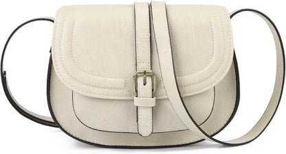 Crossbody Bags for Women Small Over the Shoulder Saddle Purses and Boho Cross body Handbags,Vegan Leather