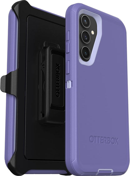 OtterBox Galaxy S23 FE Defender Series Case - Black, Rugged & Durable, with Port Protection, Includes Holster Clip Kickstand