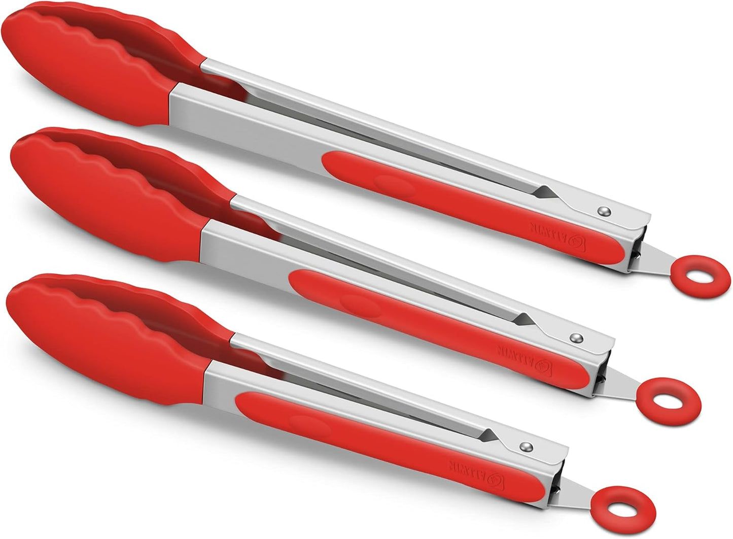Purilite Select Silicone &amp; Stainless Steel Kitchen Tongs