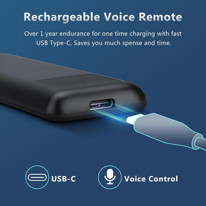 SolarCell Remote BN59-01357A for Samsung Frame TV Remote, Solar Voice Remote Compatible with Samsung HD 4K 8K TV with USB Rechargeable Function