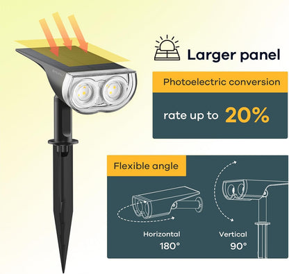 Linkind Halloween Solar Spotlights Outdoor Waterproof Multicolor 6 Pack
