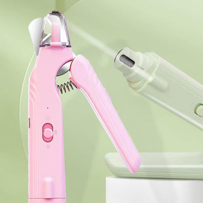 Pupnourish Nail Trimmer, Pupnourish Nail Clippers, 2 in 1 Rechargeable Electric Nail Clipper and Grinder with Light, Safe and Precise Dog & Cat Nail Grooming Tool (Green)