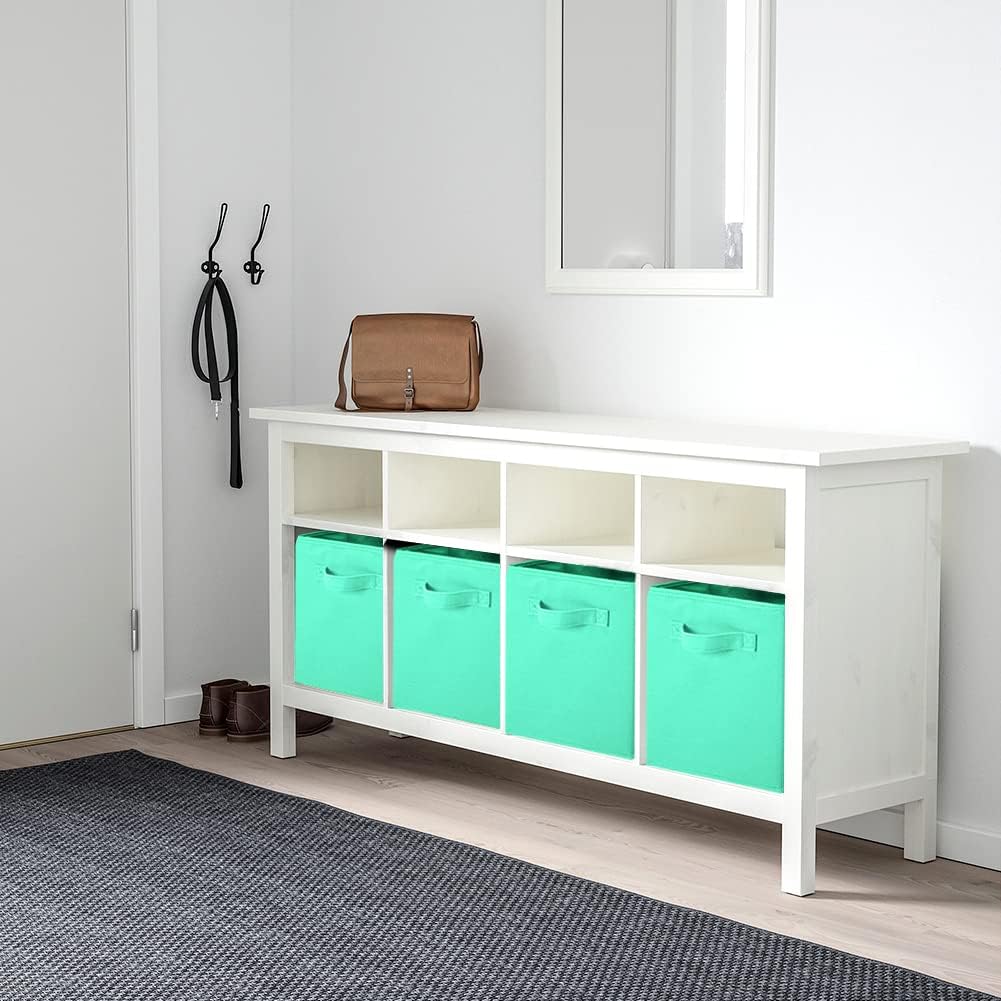 ShellKingdom Storage Bins, Foldable Fabric Storage Cubes And Cloth Organizer Drawer For Closet And Toys, 6 Pack (Lavender+Light Blue+Pink)