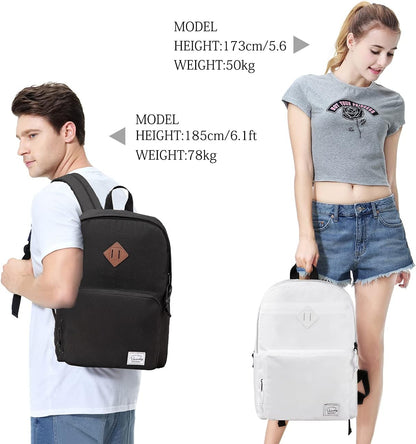 VASCHY Lightweight School Backpack for Women with Sleeve for 14" Laptop