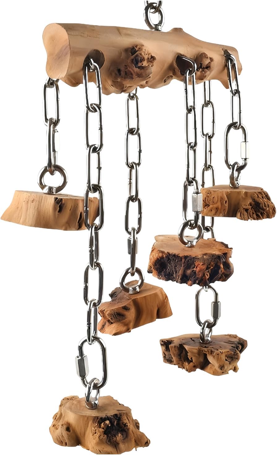 Interactive Bird Chewable Toy Wood Texture Bill Care Hanging Plan Mental Encouragement Rustless Bird Dolls Bird Keeping Supplies Pet Care Mental Exercise Hanging Plan