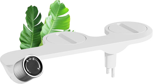Mornwaen Bidet Attachment for Toilet Seat,Non-Electric Self-Cleaning Dual Retractable Nozzles,Easy to Install,Adjustable Water Pressure for Rear and Feminine Wash