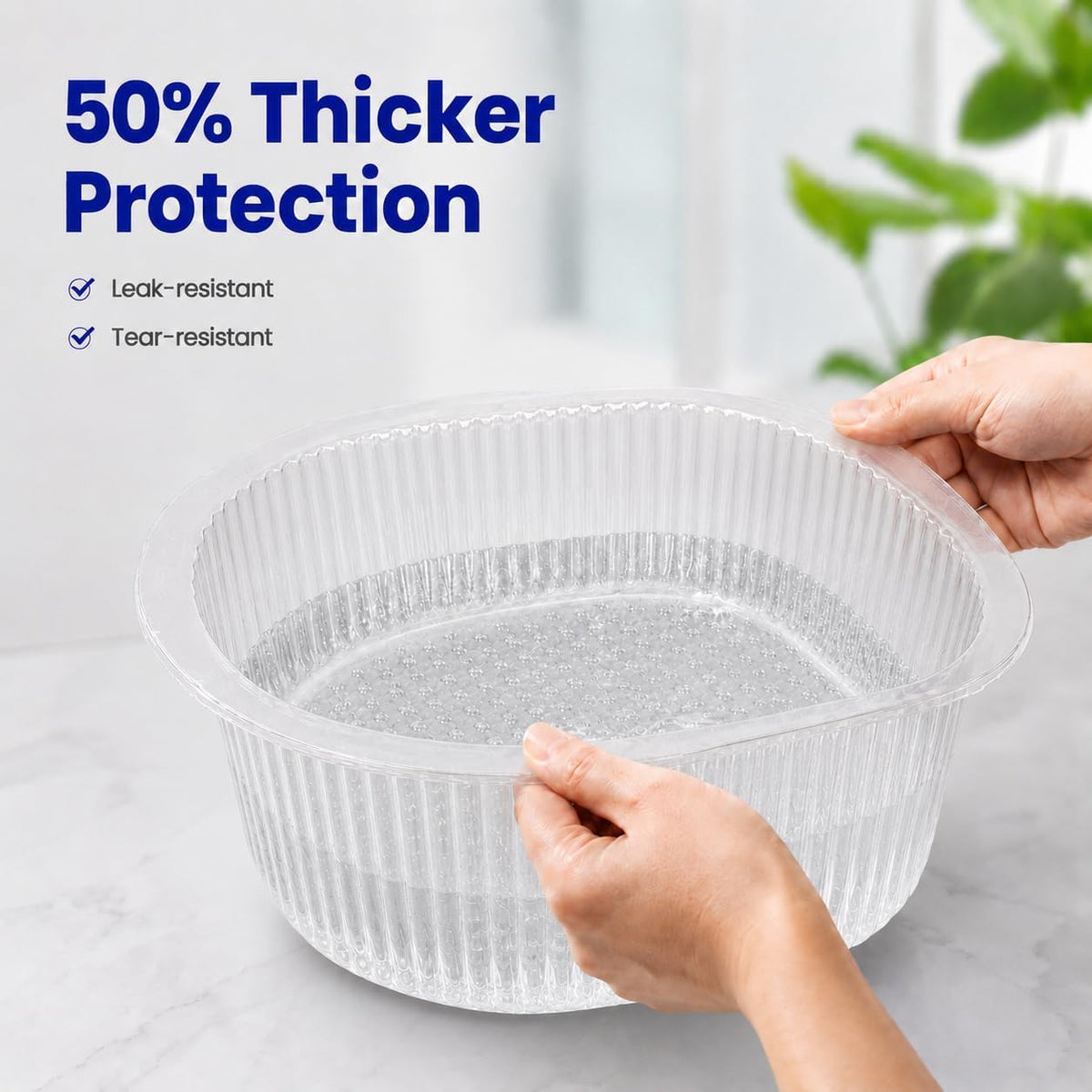 ForPro 100ct Universal Pedi Bath Liners, Clear, Disposable