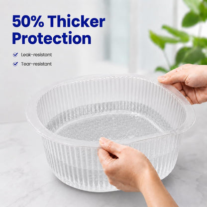 ForPro 100ct Universal Pedi Bath Liners, Clear, Disposable