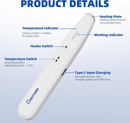 Berrcom Insect Sting and Bite Relief Stick, Chemical-Free Treatment of Insect Bites for Symptom Relief from Itching and Swelling Rechargeable Bug Bite Itch Relief Thing for Mosquito Bites