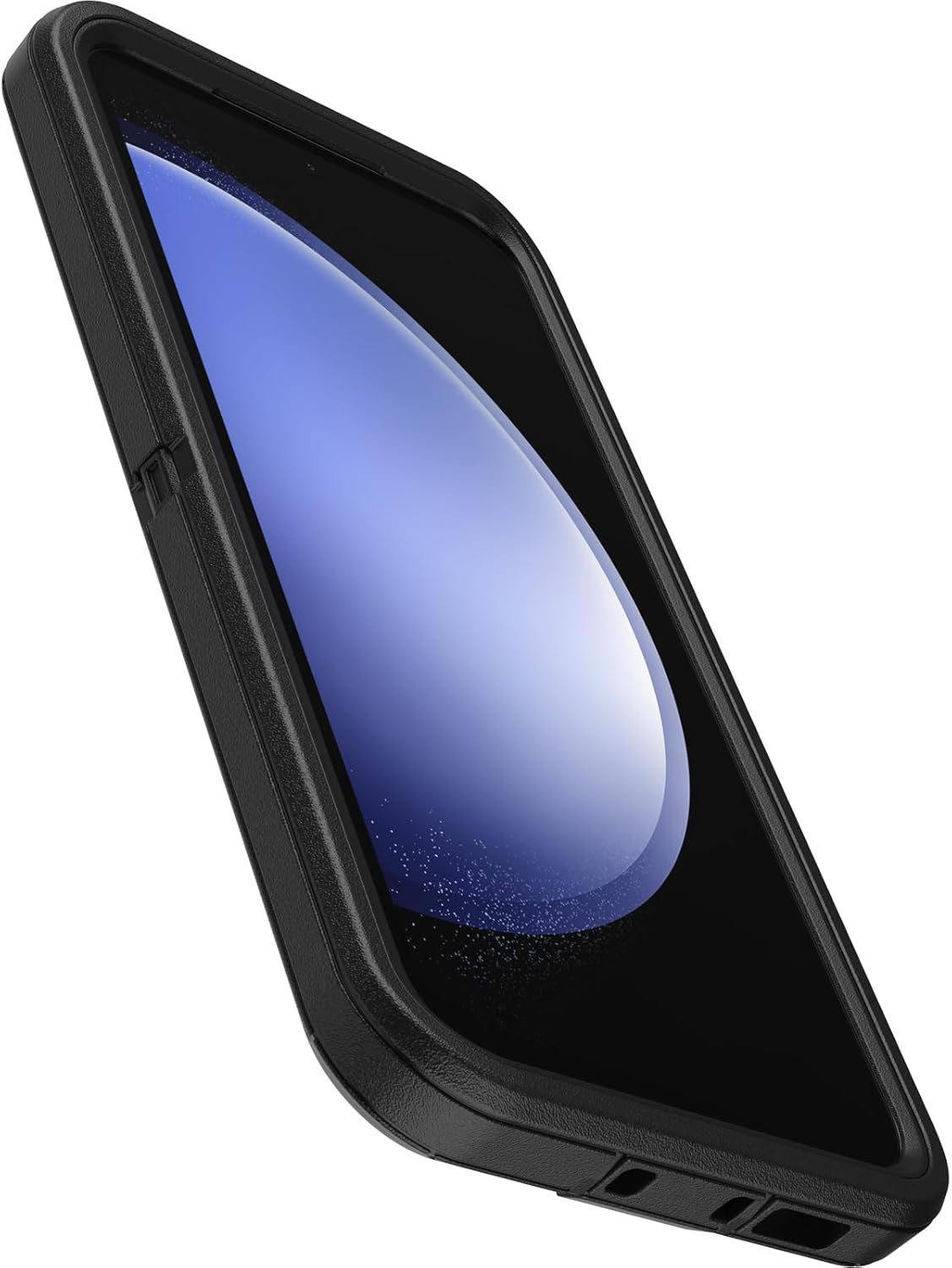 OtterBox Galaxy S23 FE Defender Series Case - Black, Rugged & Durable, with Port Protection, Includes Holster Clip Kickstand