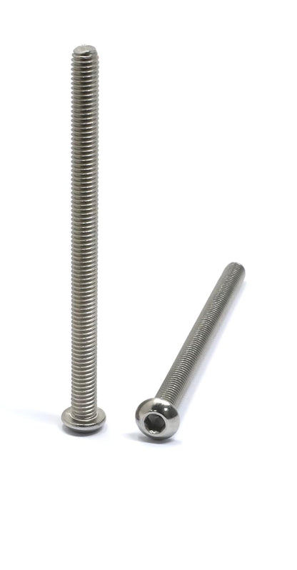iexcell 50 Pcs M6 x 20mm Thread Pitch 1 mm Stainless Steel 304 Hex Socket Button Head Cap Screws Bolts Kit