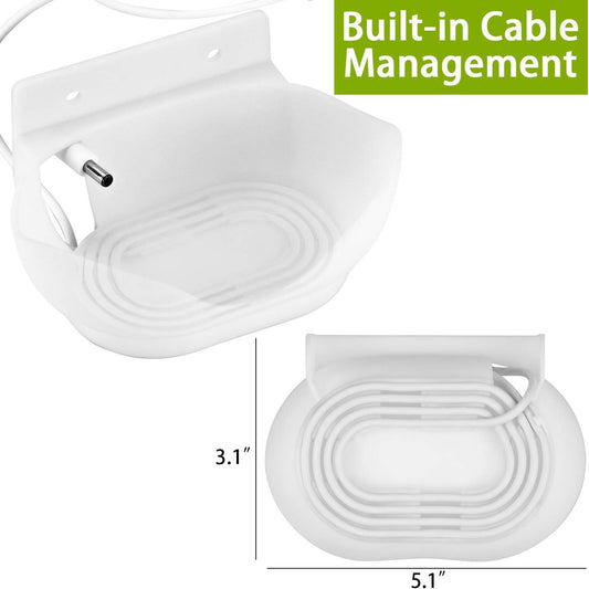 LeongLzt Ouligei Google Nest Audio Speaker Wall Mount/Bracket, in-Built Cable Management System & Easy Installation Speaker Holder Shelf Stand - Elegant & Durable Space Saving Accessory - PuriLite