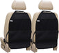 Viaviat Car Seat Protector Kick Mat 2-Pack – Durable, Water-Resistant Back Seat Covers with Mesh Pockets, Universal Fit, Scratch & Dirt Protection for Kids, Pets, and Cars (Black) - PuriLite