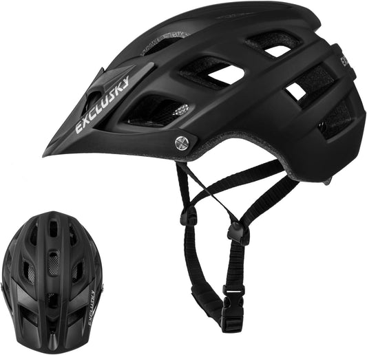 Bike Helmet, Exclusky Mountain Bike Helmet Men Women Lightweight Breathable Adjustable Adult Bicycle Cycle MTB Helmet 56-61cm - PuriLite