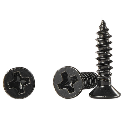 #4 * 2" Wood Screws, Flat Head Phillips Black Stainless Steel, 100Pcs Corrosion Resistant for Wood, Drywall Applications, and Outdoor Use