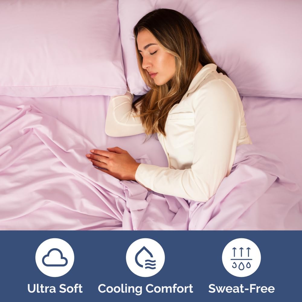 Extra Deep Queen Sheet Set - 6 Piece Breathable & Cooling Sheets - Hotel Luxury Bed Sheets Set - Easy & Secure Fit - Soft, Wrinkle Free & Comfy Sheets Set - White Sheet Set w/Extra Deep Pockets