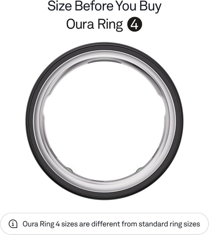 Oura Ring 4 - Gold - Size 9 - Smart Ring - Size First with Oura Ring 4 Sizing Kit - Sleep Tracking Wearable - Heart Rate - Fitness Tracker - Up to 8 Days of Battery Life