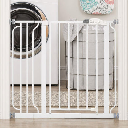 Regalo Easy Step 38.5-Inch (97.75cm) Extra Wide Baby Gate, Award Winning Brand, Includes 6-Inch (15.25cm) Extension Kit, 4 Pack Pressure Mount Kit and 4 Pack Wall Mount Kit