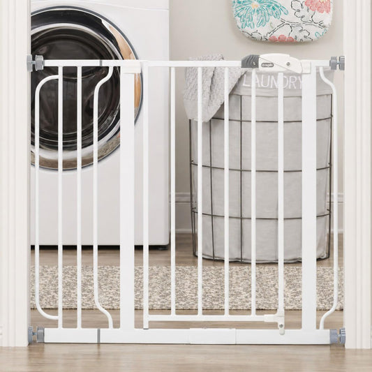 Regalo Easy Step 38.5-Inch (97.75cm) Extra Wide Baby Gate, Award Winning Brand, Includes 6-Inch (15.25cm) Extension Kit, 4 Pack Pressure Mount Kit and 4 Pack Wall Mount Kit