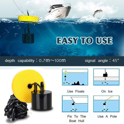 LUCKY Portable Fish Finder - Handheld Depth Detector for Kayak, Ice Fishing - Sonar Fish Detector - Fishing Gifts