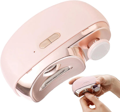 Electric Nail Trimming Tool - 3 in1 Electric Nail Clipper, Toenail and Fingernail Trimmer | Adjustable Nail Cutter Device with LED Light and duall Speed, Nail Grinding and Trimming Kit for Home