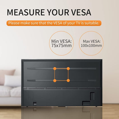 TV Wall Mount, Bracket for Most 13-30 inch LED, LCD Monitor and Plasma TVs, Max VESA 100x100mm by XINLEI (MA1330)