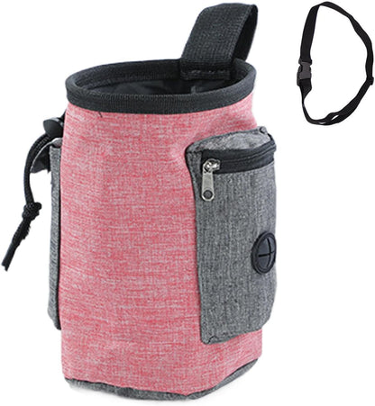 Dog Treat Pouch Bag | Portable Dog Treat Snack Bag Pouch | Dog Treat Carrier Holder, Treat Storage Holder for Travel Dog Walking Puppy Training