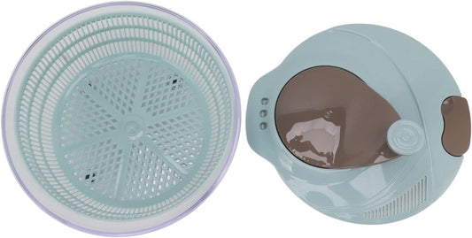 Haofy Plastic Salad Spinner Fast Mixing Salad Dehydrator for Kitchen, Spinners for Vegetables and Fruit (Blue) - PuriLite
