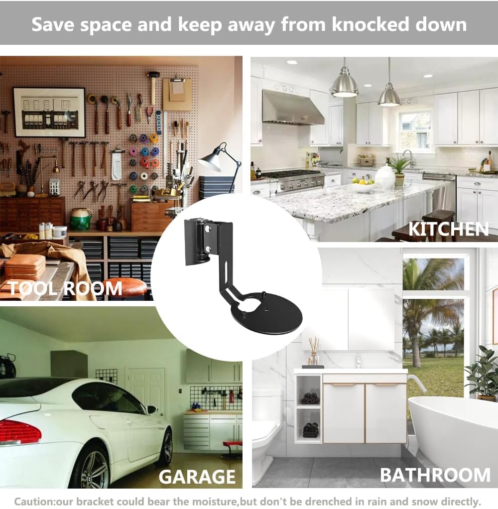 EMAQUIN Wall Mount Bracket for Sonos Era 100 Speaker (Swivel and Tilt,Sturdy Metal,Enduring Paint Finish,Easy to intall,Compatible with Sonos Era 100,Single pc,Black)