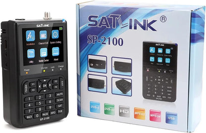 SP-2100 HD ACM Sat Finder DVB S/S2 MPEG-2/4 Digital Satellite Finder Meter 3.5 Inch LCD Screen