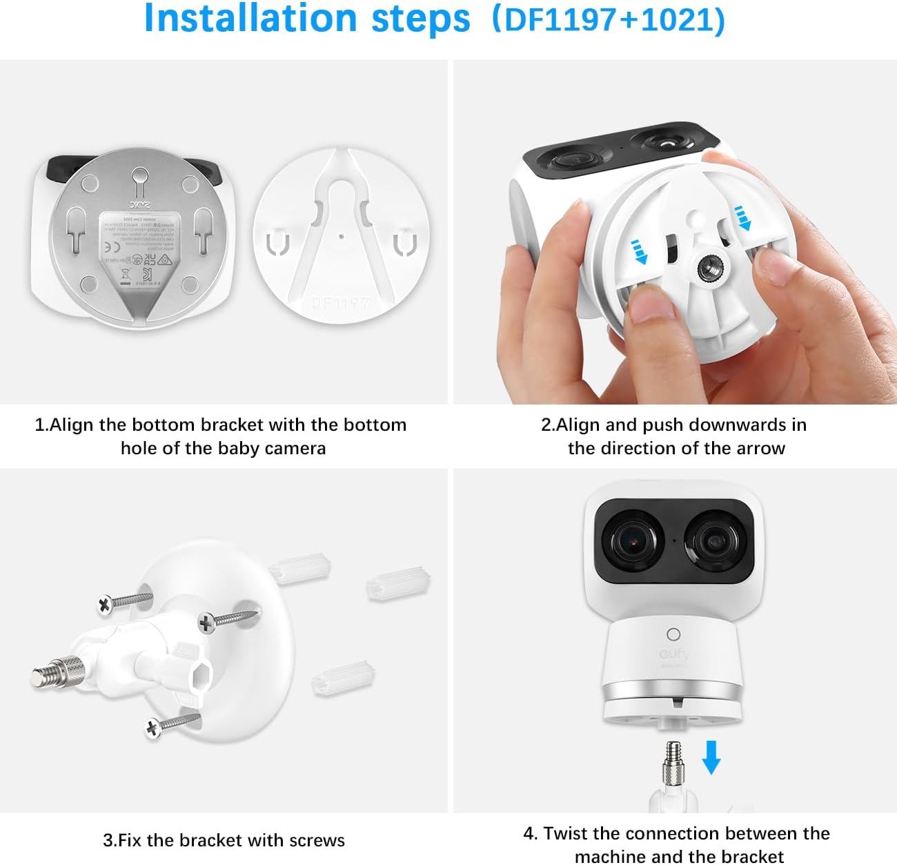 Adjustable Wall Mount for Eufy Indoor Cam S350 (1 Pack)
