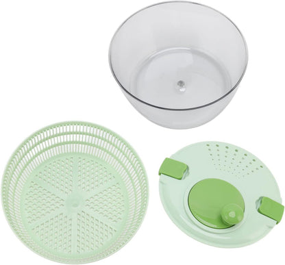 Restokki Vegetable Dryer PP Salad Spinner Multifunction Drainer Bowl Kitchen Green 4L Capacity